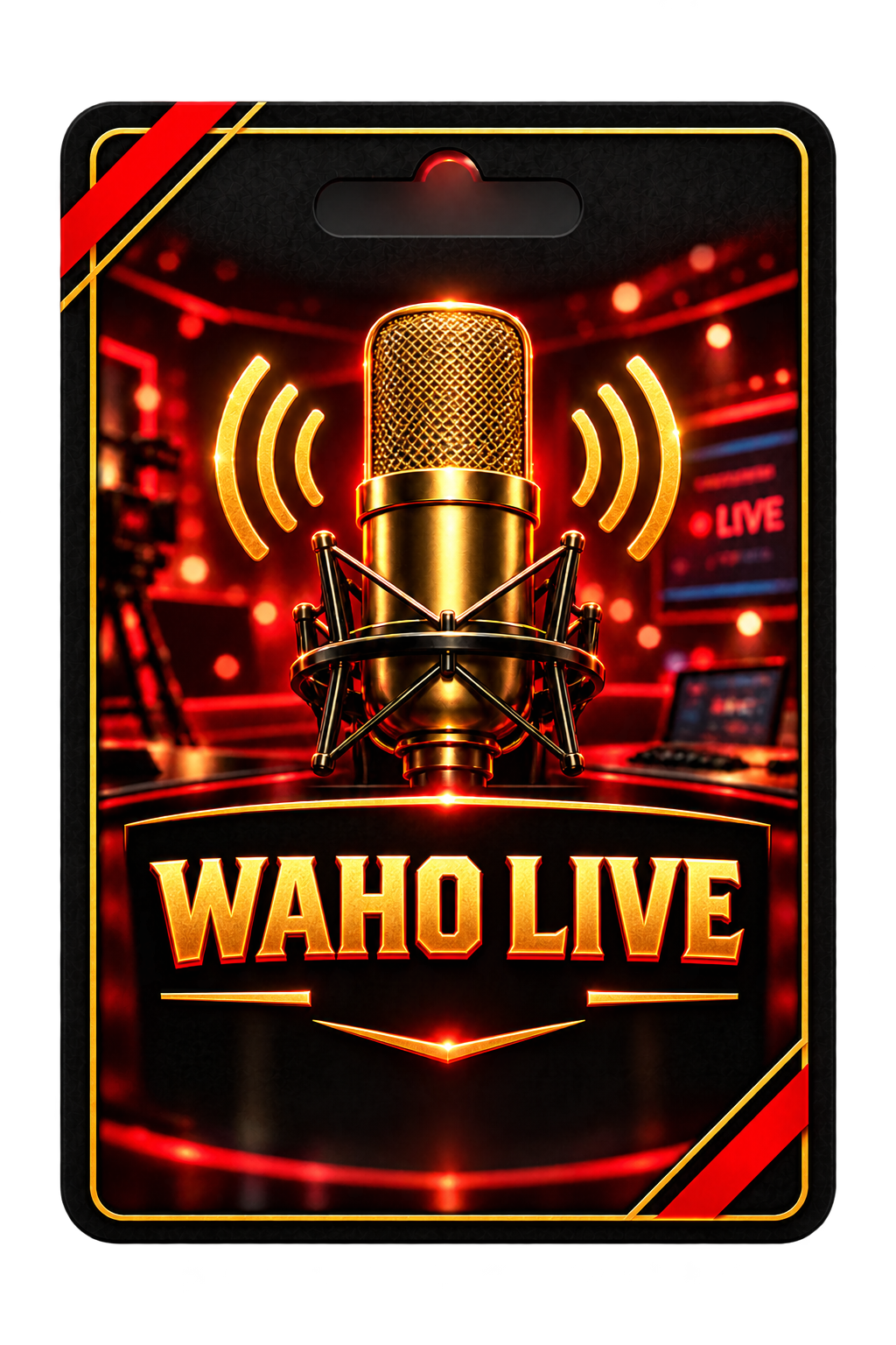 WAHO LIVE بكتابة أصغر على سطر واحد