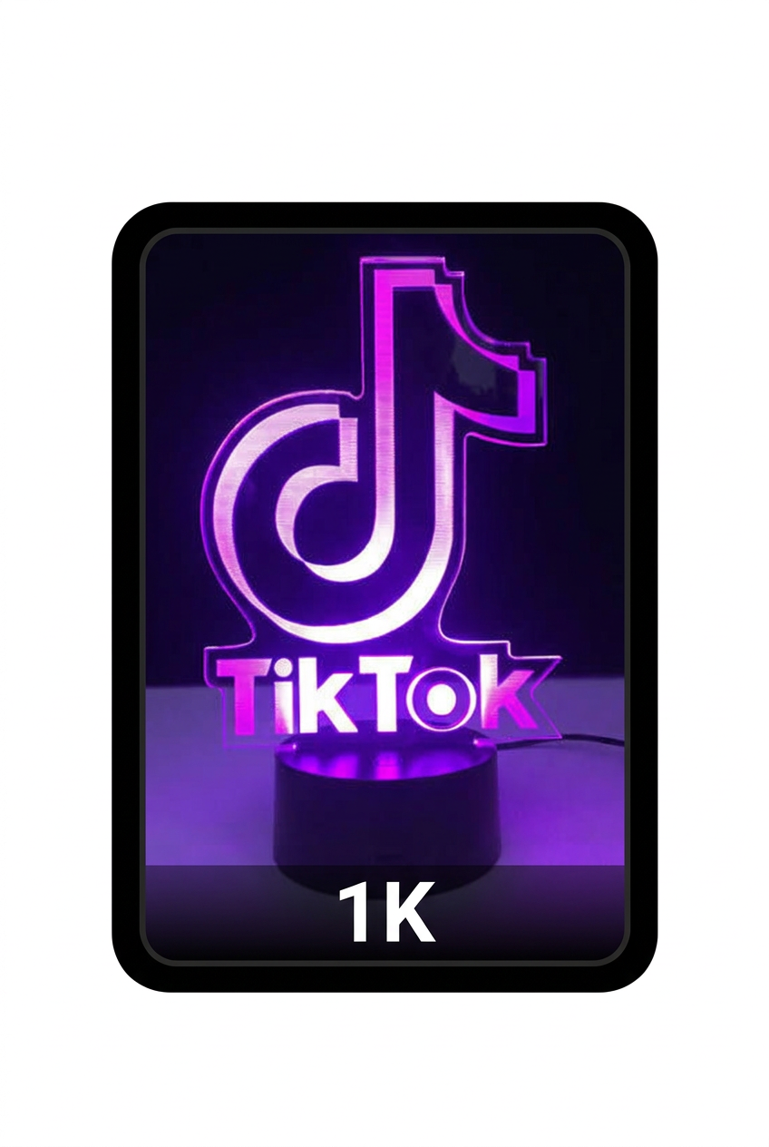 TikTok 1K إطار أسود