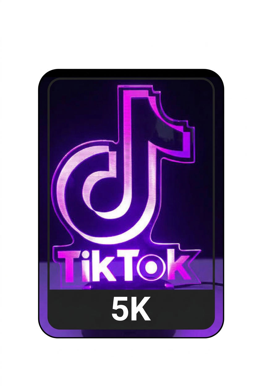 TikTok 5K إطار أسود