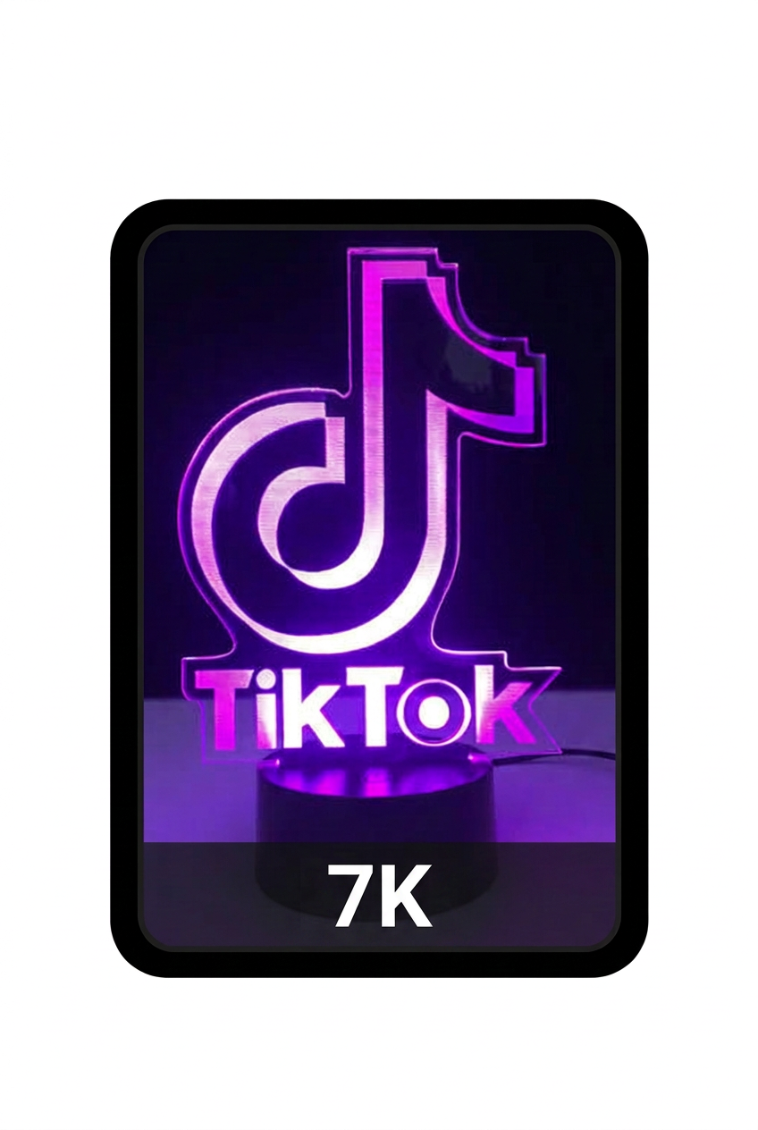 TikTok 7K إطار أسود