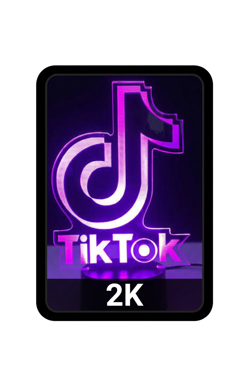 TikTok 2K إطار أسود