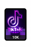 TikTok 10K إطار أسود