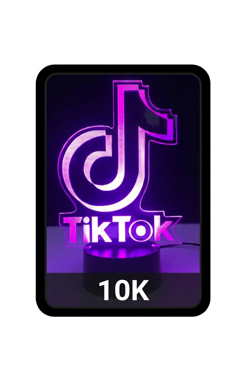 TikTok 10K إطار أسود