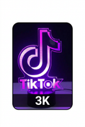 TikTok 3K إطار أسود