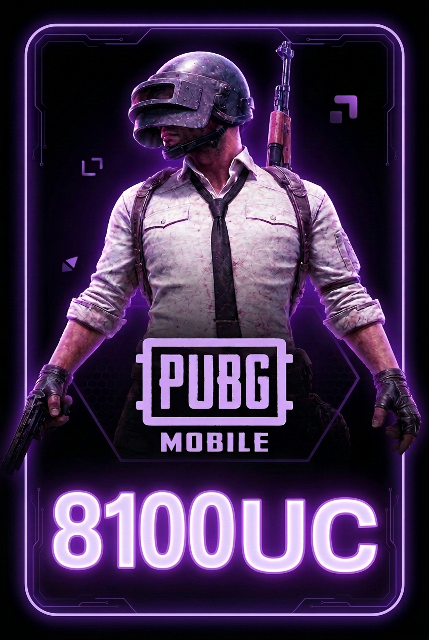 PUBG Mobil 8100 UC